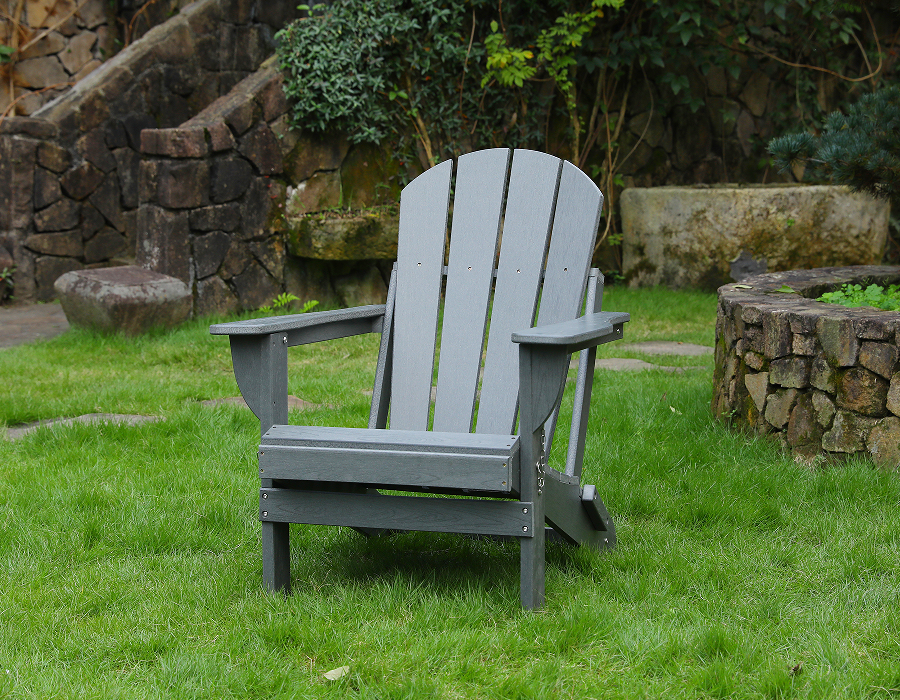 Kursi Katak Adirondack HDPE Storm Grey - Segala Cuaca