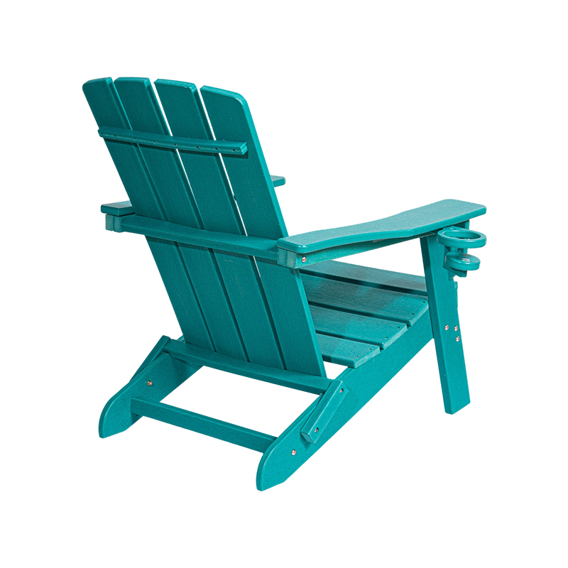 Kursi Adirondack HDPE Kecil Danau Biru dengan Perangkat Keras Stainless Steel