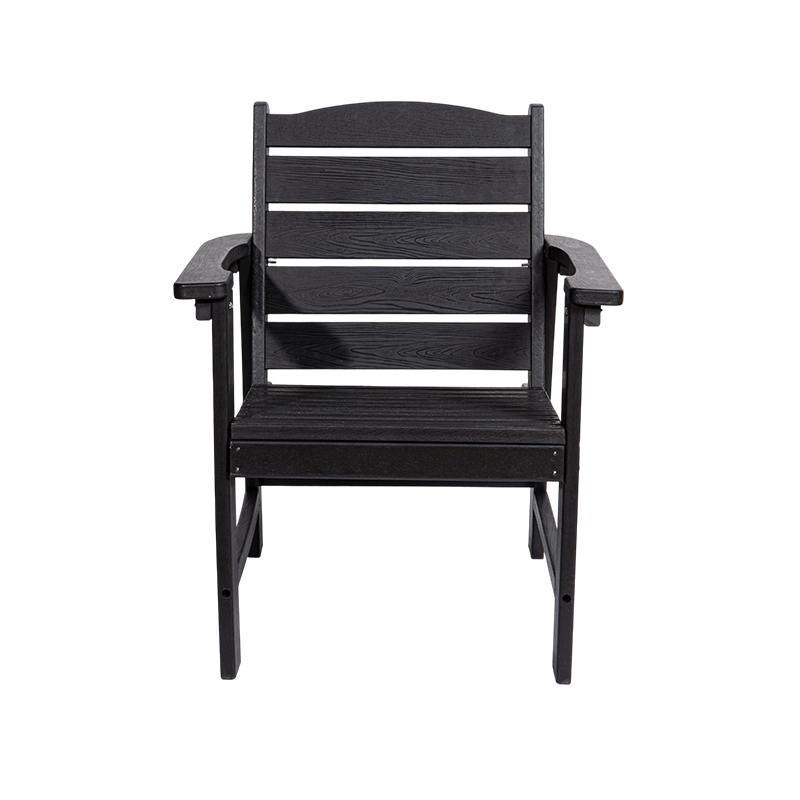 Set Makan 5 Bagian HDPE Hitam Modern untuk Penggunaan Luar Ruangan